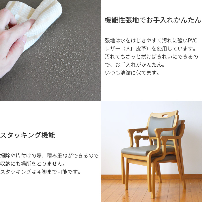 機能的な張地とスタッキング