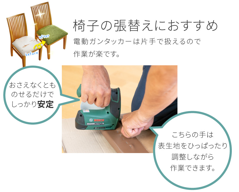 握力に自信のない方でも扱えます。力強くステープル（針）を打ち出すので、女性やお子さんでも簡単に扱えます。