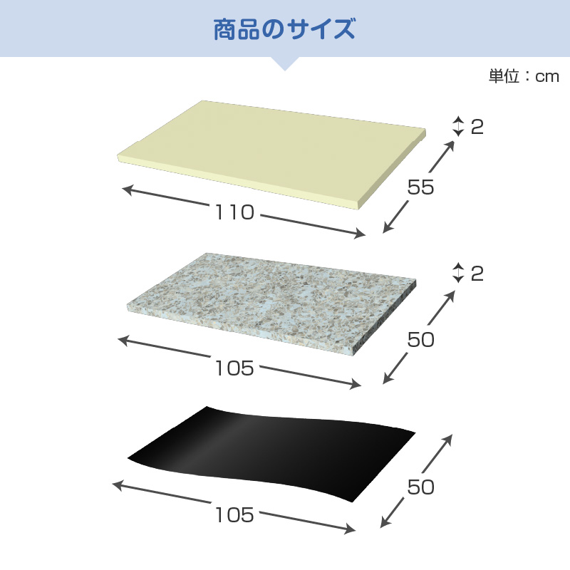 各製品サイズ