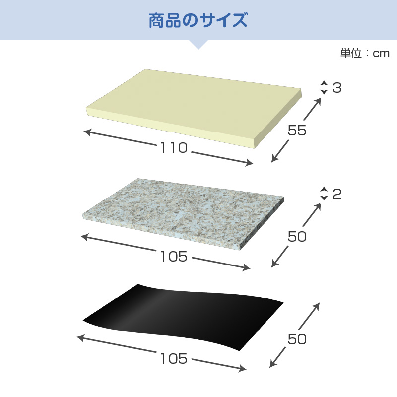 各製品サイズ