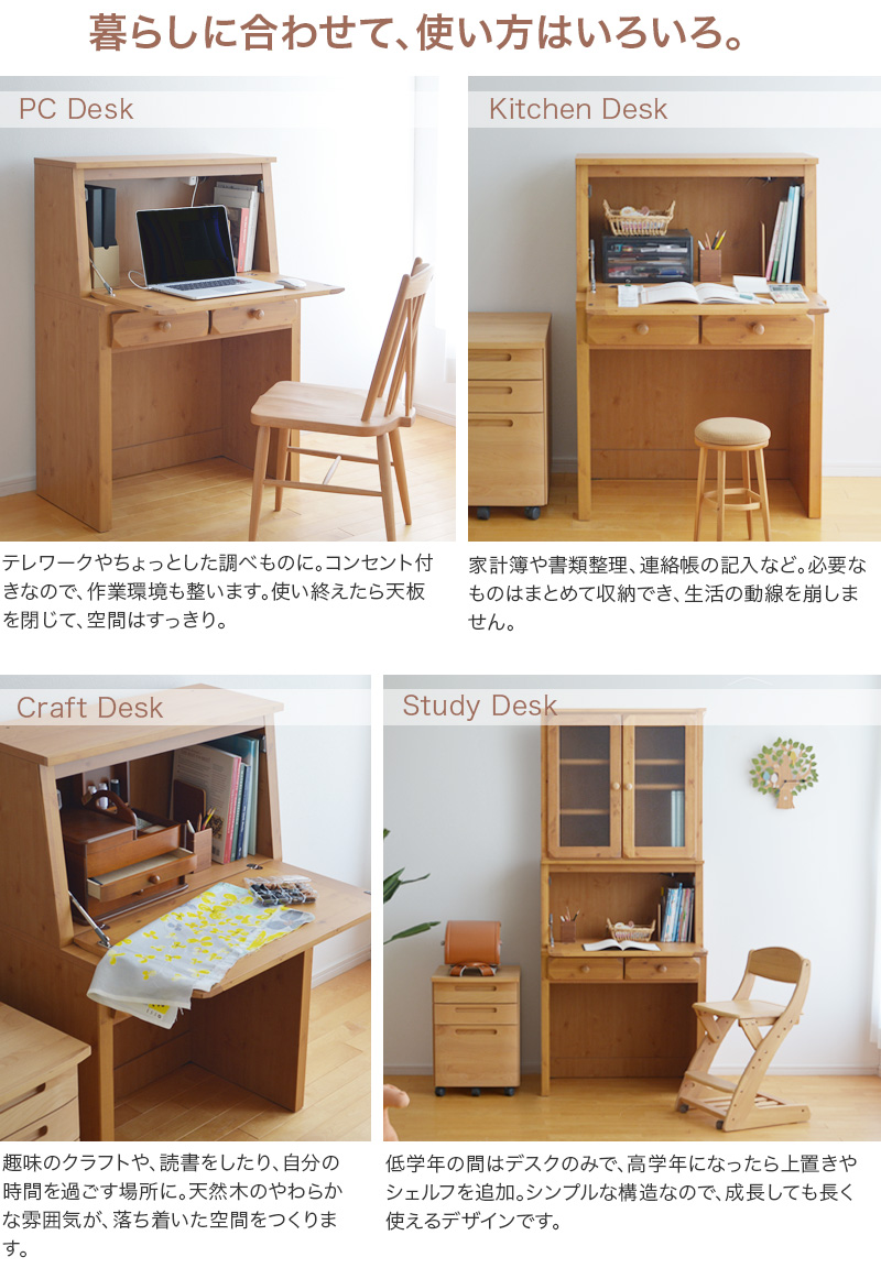 テレワークや学習デスクとして使ったいめーじ画像