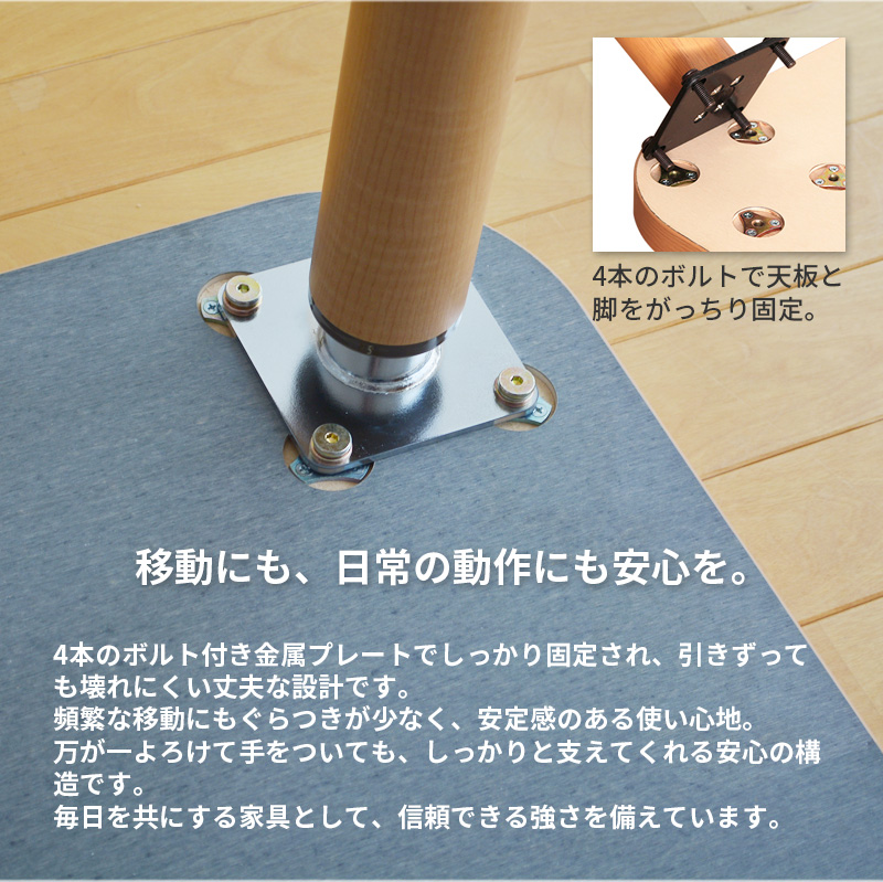 丈夫な脚の構造