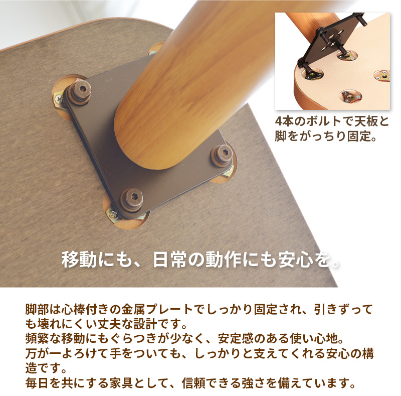 丈夫な脚の構造