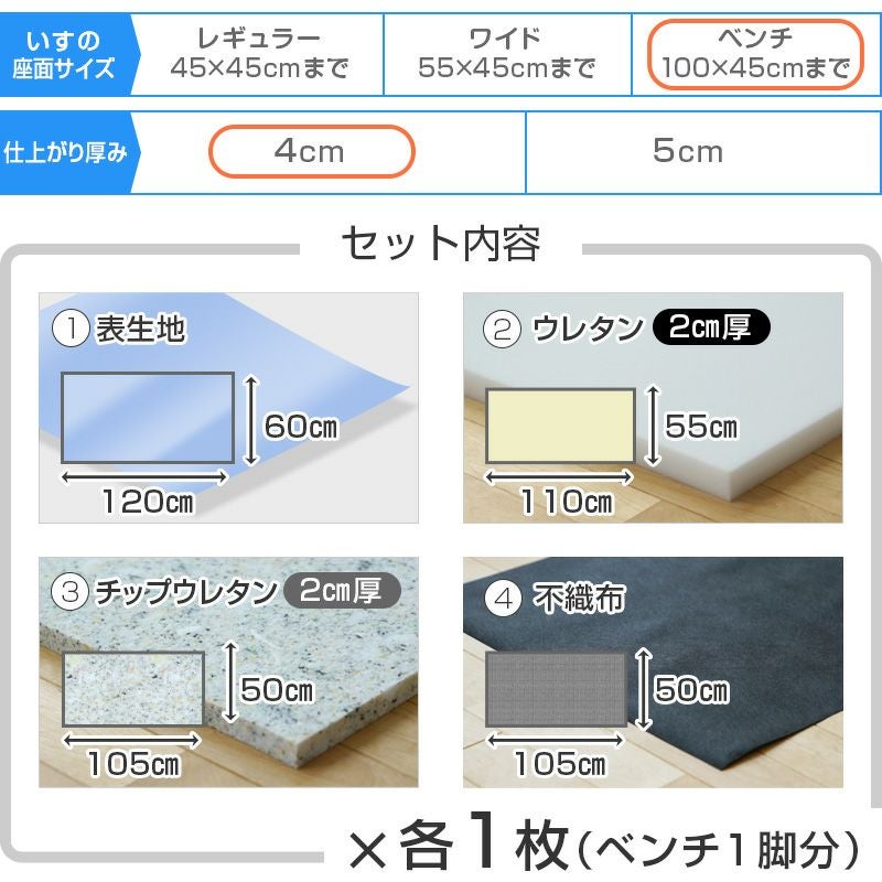 椅子の張替えセット