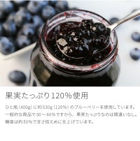 自然農法ブルーベリージャム400gx3個パック農薬不使用除草剤不使用化学肥料不使用オーガニック有機栽培自然素材天然素材果実たっぷりジャム無添加砂糖不使用産地直送国産日本製岡山県産【39】