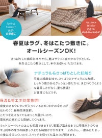 綿麻ふっくらラグ