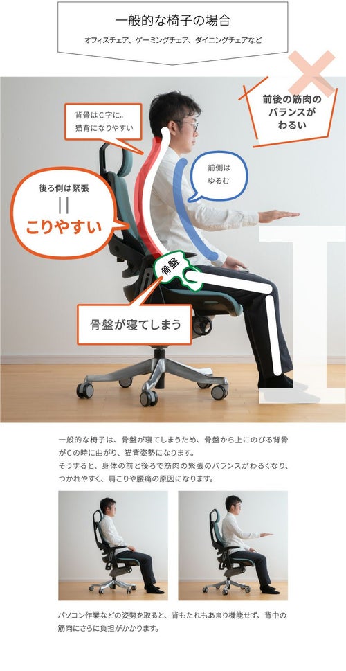 杉 天使の椅子 腰痛対策 肩こり対策 姿勢が良くなる 坐骨 座骨 姿勢 