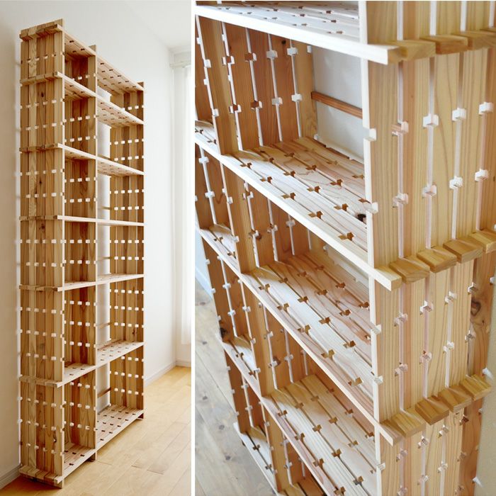 組手什 シェルフ 2列6段 組み立てキット【新規格85mmピッチ】幅100cm