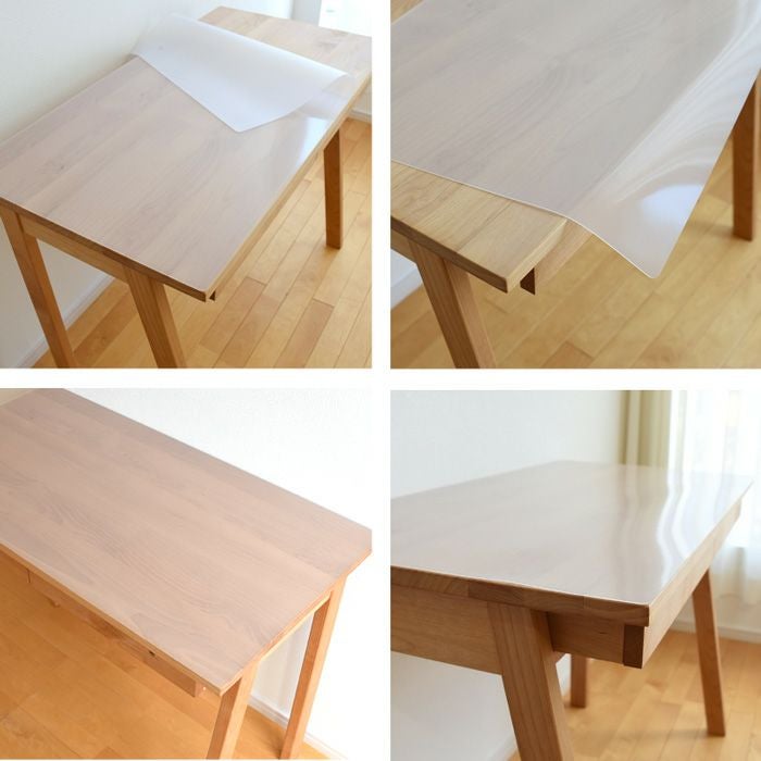 透明 デスクマット 日本製 約105×55cm 長方形 幅105cm 105cm幅 学習机
