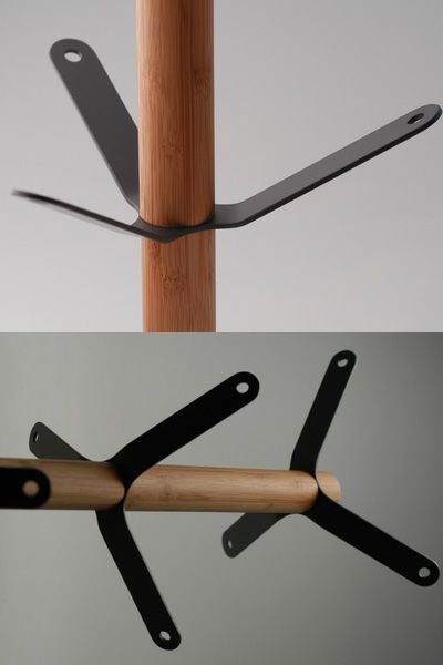 TEORI竹のポールハンガーCONTEXTナチュラルオイル仕上げ木製竹製天然木コートハンガーエントランス国産日本製