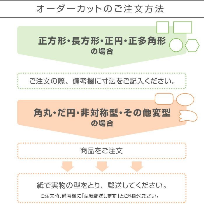 透明テーブルマットTR2非密着・オーダーカット