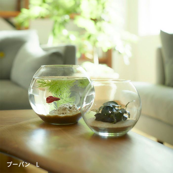 フラワーベース 花瓶 プーパン L 16cm ガラス 志成販売 リューズガラス