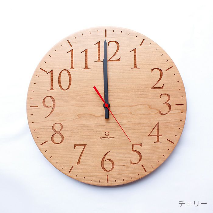 時計 MUKU 円 掛時計 YK15-102 yamatojapan 木製 ナチュラル 北欧