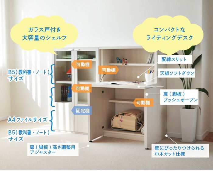 ライティングデスク ライティングデスク mikko(ミッコ) 幅120cm 3色対応の通販情報 - 家具