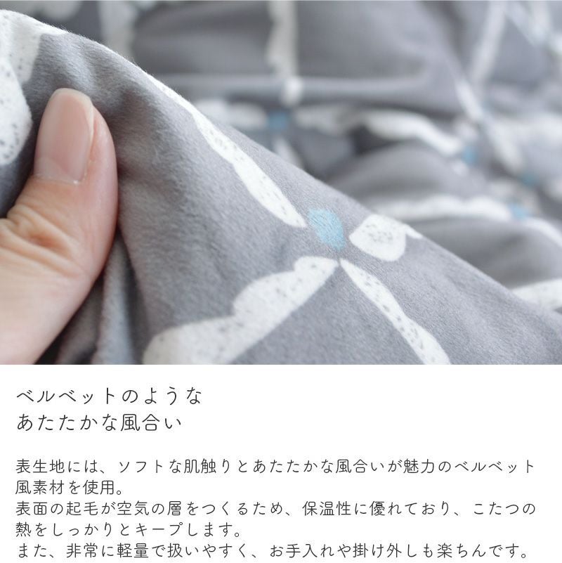 薄掛け こたつ布団 windcheck 円形 直径215cm イエロー グレー 黄色 丸
