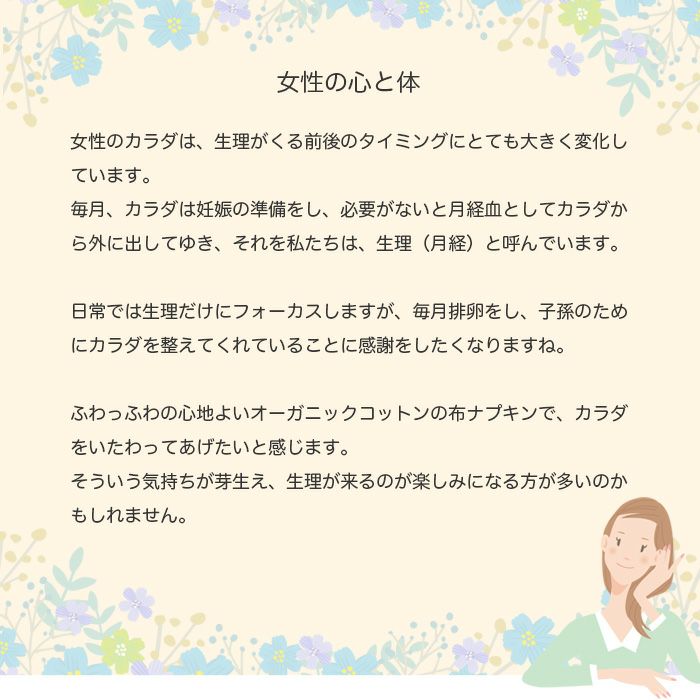 布ナプキン用パッド 2枚セット NNP02N オーガニック コットン メイド