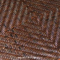 クッション付きラタンチェアC123KAZWAHOOシリーズ肘掛付きラタン手編みパーソナルチェアダークブラウン籐製木製籐椅子送料無料