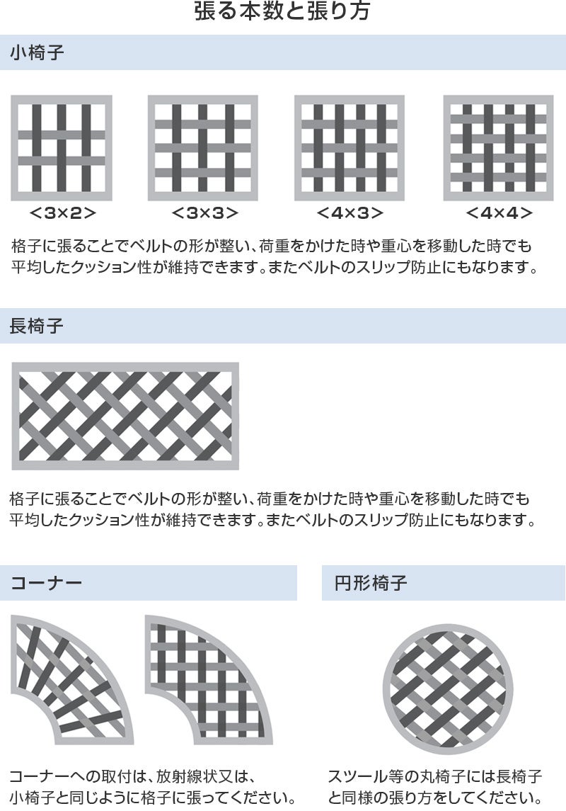 ウェービングベルト-チェアラッププラスベルトEM0106