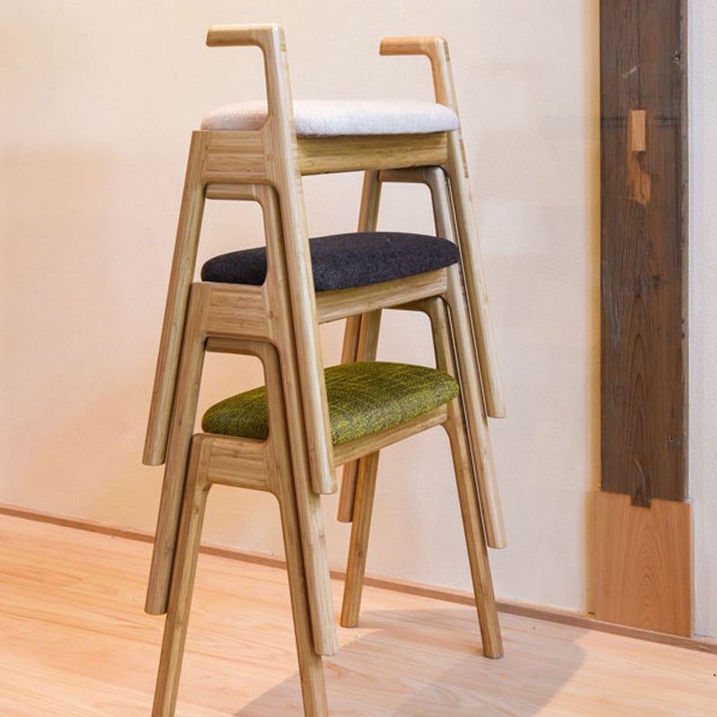椅子 TEORI 竹のスツール UP STOOL T-US スツール 持ち手 アーム付き